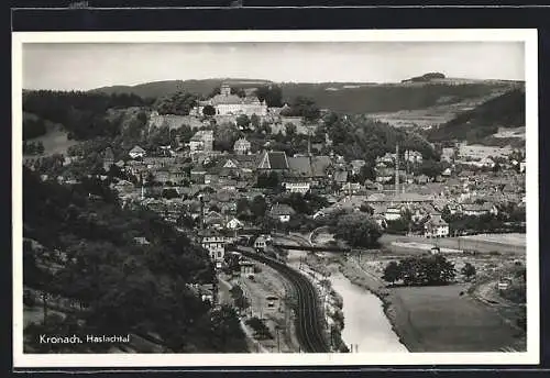 AK Kronach /Haslachtal, Ortsansicht aus der Vogelschau