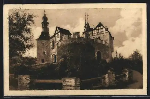 AK Lauenstein, Burg, Auffahrt und Torhaus