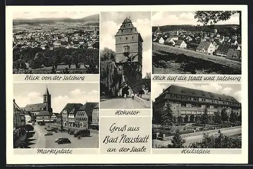 AK Bad Neustadt /Saale, Heilstätte, Marktplatz, Ortsansichten