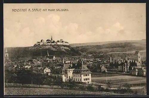 AK Neustadt /Saale, Ortsansicht mit Salzburg