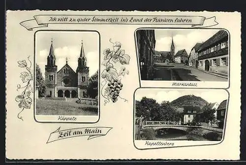 AK Zeil am Main, Kapelle, Marktplatz, Kepellenberg