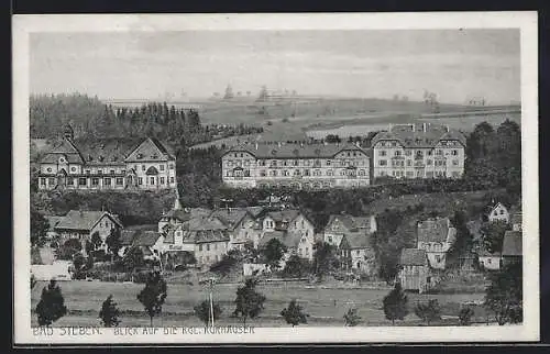 AK Bad Steben, Blick auf sie Kgl. Kurhäuser