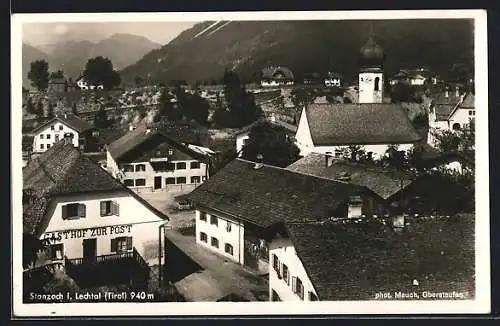 AK Stanzach i. Lechtal, Blick auf den Gasthof zur Post