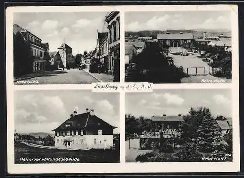 AK Wieselburg a.d. E., Hauptplatz, Heim-Verwaltungsgebäude