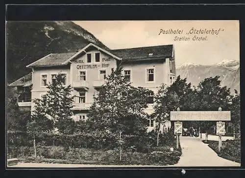 AK Oetz /Ötztal, Posthotel Oetztaler Hof