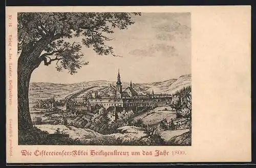AK Heiligenkreuz /Wienerwald, Die Cistercienser-Abtei um das Jahr 1800