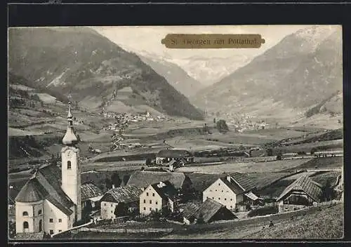 AK Rennweg am Katschberg, St. Georgen im Pöllatal, Ortsansicht mit Kirche