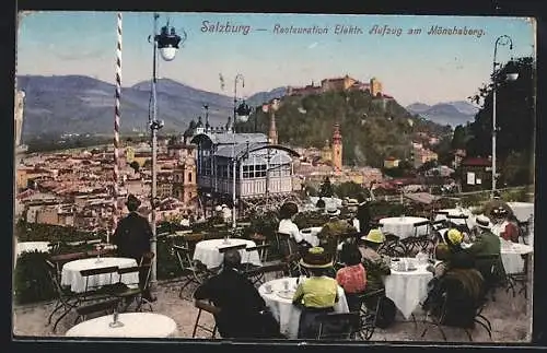 AK Salzburg, Restauration Elektr. Aufzug am Mönchsberg