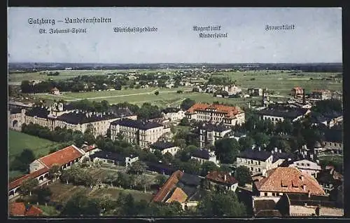 AK Salzburg, Landesanstalten: St. Johanns-Spital, Wirtschaftsgebäude und Augenklinik
