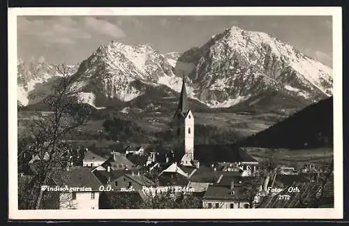 AK Windischgarsten /O.-Ö., Teilansicht mit Pyhrgas