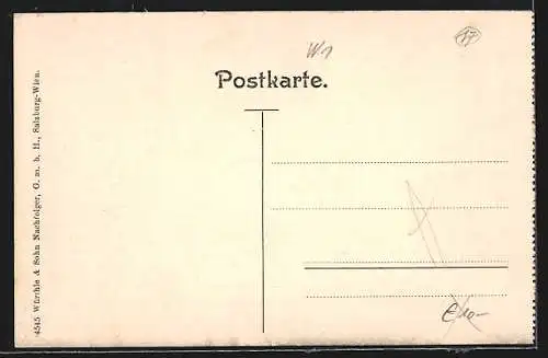 AK Wien, Äusserer Burgplatz mit Denkmal