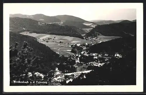 AK Weissenbach a. d. Triesting, Ortsansicht aus der Vogelschau