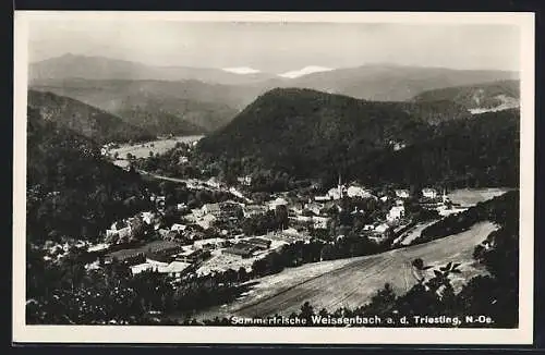 AK Weissenbach a. d. Triesting, Ortsansicht gegen die Berge