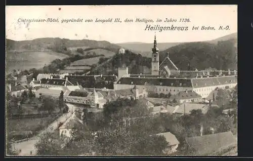 AK Heiligenkreuz /N.-Oe., Cistercienser-Abtei, Gesamtansicht