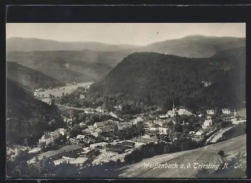 AK Weissenbach a. d. Triesting, Gesamtansicht von oben