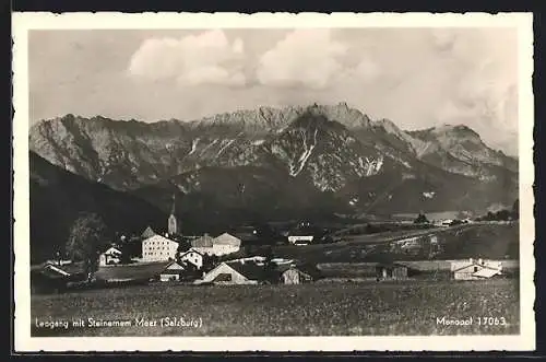 AK Leogang, Teilansicht mit Steinernem Meer