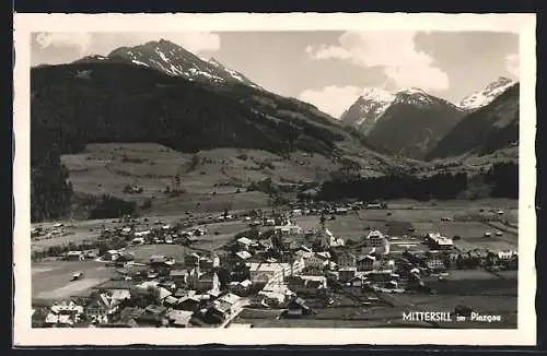 AK Mittersill im Pinzgau, Teilansicht mit Bergen