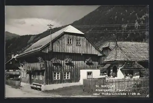 AK St. Nikolai, Alpengasthof zur Römerschmiede Pürstl