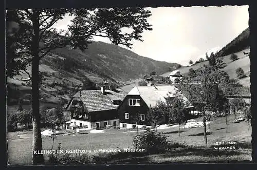 AK Kleinsölk, Gasthaus und Pension Mössner im Schnee