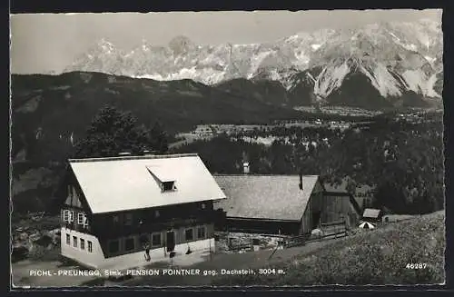 AK Pichl-Preunegg /Stmk., Pension Pointner gegen Dachstein