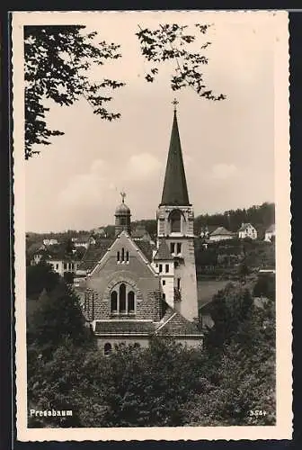 AK Pressbaum, Blick zur Kirche