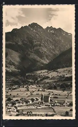 AK Niedernsill /Pinzgau, Ortsansicht g. d. Mühlbachtal