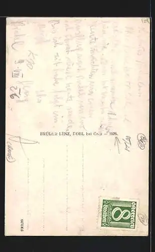 AK Pichl a. d. Enns, Ortsansicht aus der Vogelschau