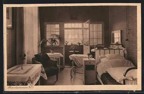 AK Kassel-R., Marienkrankenhaus, Privatzimmer, Innenansicht