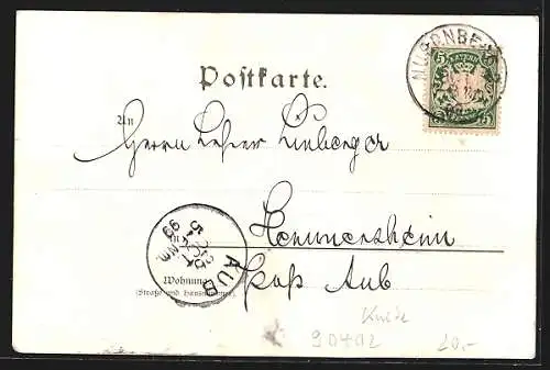 AK Nürnberg, XIV. Hauptvers. des Bayr. Lehrer-Vereins 1899