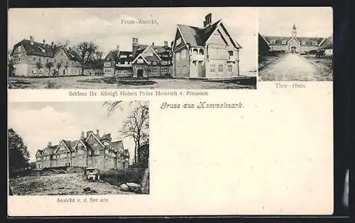 AK Hemmelmark bei Eckernförde, Schloss v. Prinz Heinrich v. Preussen, Tor-Haus