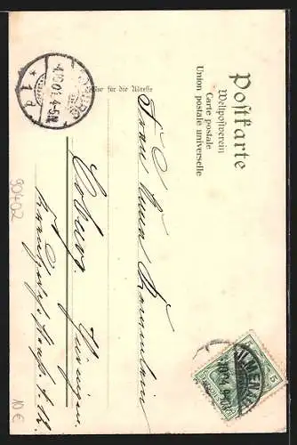 Künstler-AK K. Mutter: Nürnberg, An der Pegnitz mit traditionellen Häusern