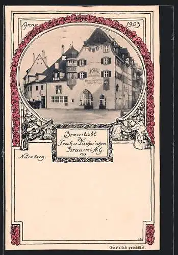 AK Nürnberg, Gasthaus Braustübl der Freih. v. Tucherschen Brauerei A.G.