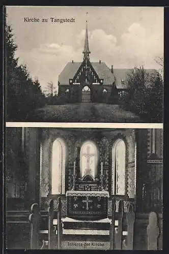 AK Tangstedt, Kirche mit Altar