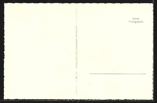 AK Merzig, Strasse mit Geschäften, Stadthaus