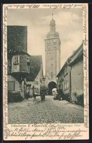 AK Uffenheim, Partie am Würzburger Tor