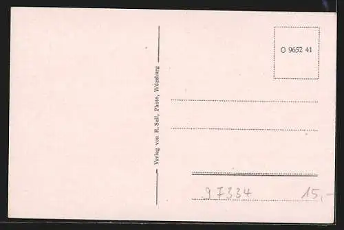 AK Sommerach a. Main, Teilansicht mit Kirche