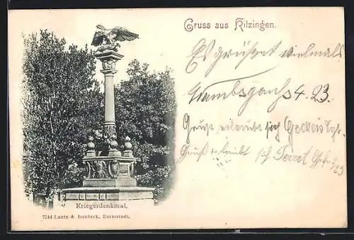 AK Kitzingen a. M., Das Kriegerdenkmal