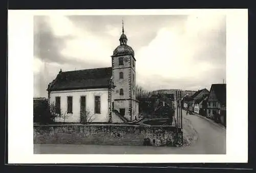 AK Uettingen, Ev. Kirche, Spendenkarte