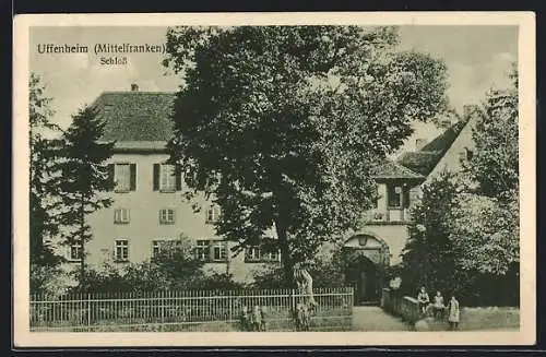 AK Uffenheim / Mittelfranken, Das Schloss