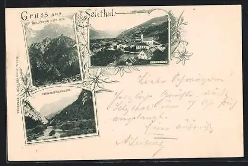 AK Selzthal, Ortsansicht, Gesäuseeingang, Hochthor