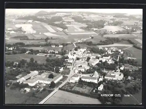 AK Katsdorf, Fliegeraufnahme der Ortschaft