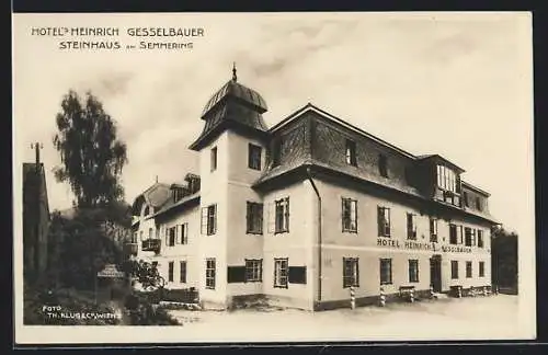 AK Steinhaus am Semmering, Hotel Heinrich Gesselbauer