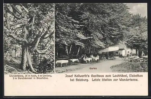 AK Elsbethen bei Salzburg, Josef Keilwerth`s Gasthaus zum Lochhäusl, Wundertanne