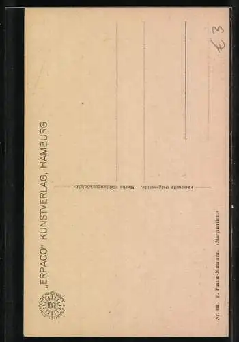 Ölgemälde-Imitations-AK Erpaco-Kunstverlag Nr. 690: E. Pastor-Normann, Margueriten, Junge Frau im Blumenfeld