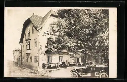 AK Kirchberg am Wechsel, Hotel zur Linde, Auto des Hotels