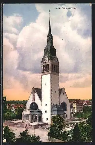 AK Bern, Pauluskirche mit Umgebung