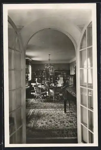 AK Ruvigliana /Lugano, Villa Lucertola, Gesellschaftszimmer