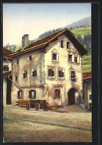 AK Bergün, Bündner Häuser