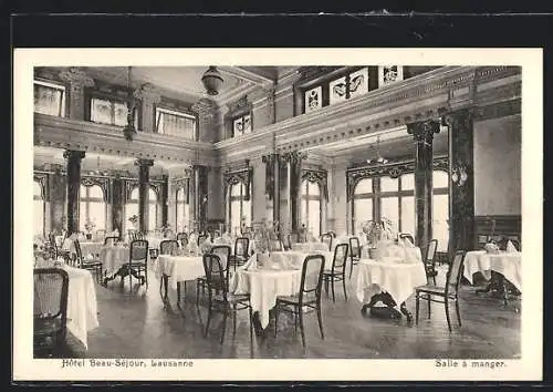 AK Lausanne, Hotel Beau-Séjour, Salle à manger