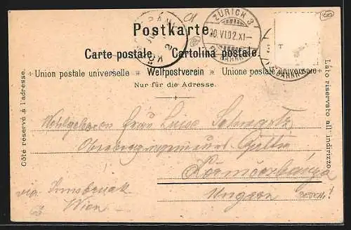 Lithographie Zürich, Tonhalle